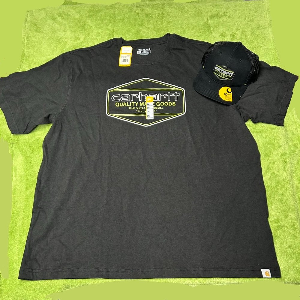 NWT Carhartt T-Shirt & Hat Men’s 2XL